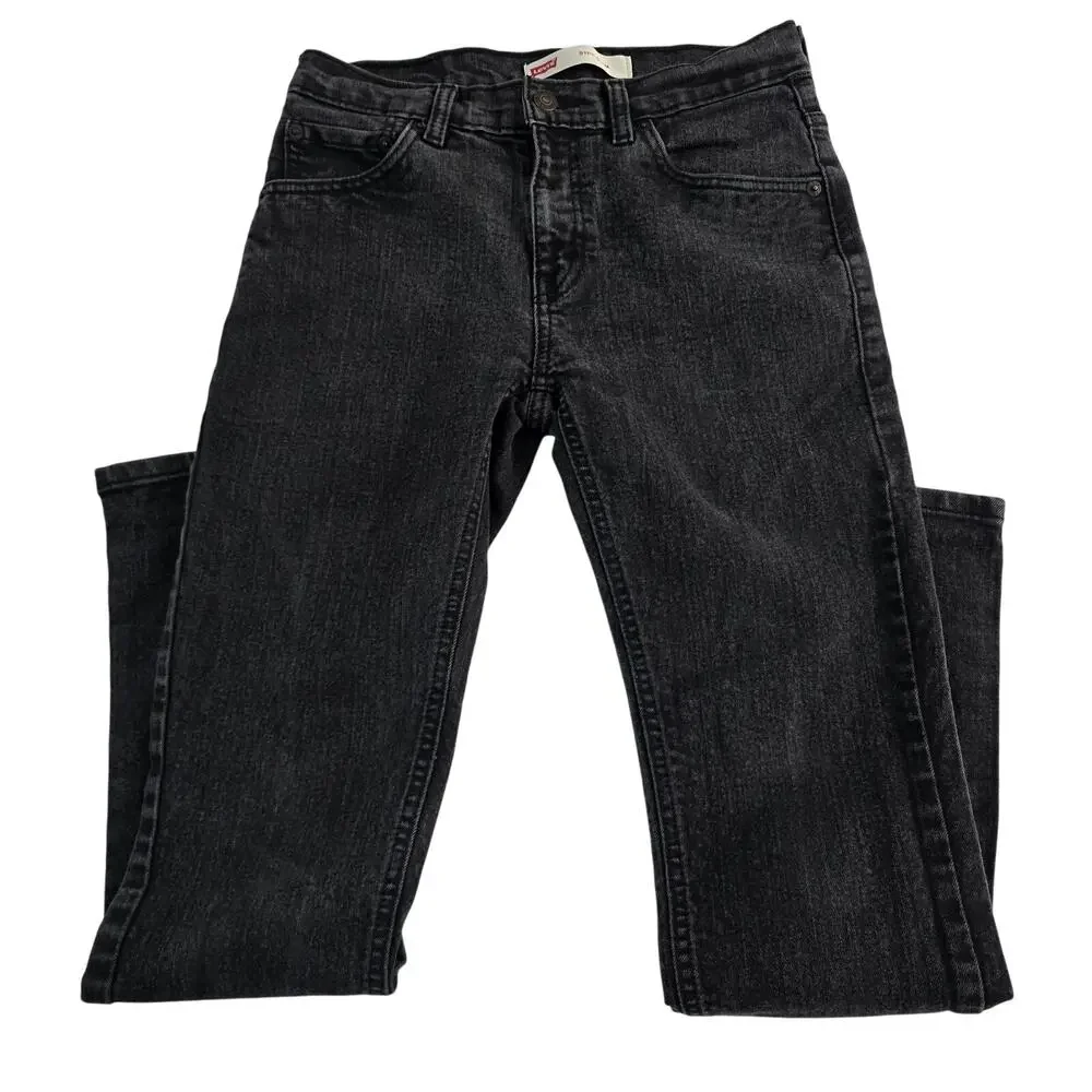 Levis 511 slim fit jeans size‎ 16 reg black 28x30 boys 6910